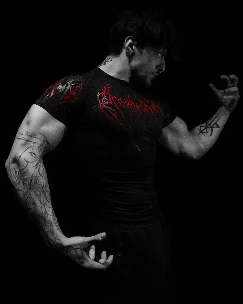 BreathDivinity AllChest Compression Shirt (Rojo, S)