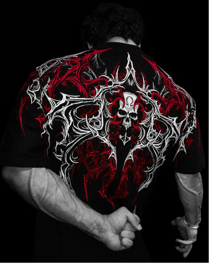 BreathDivinity Oversize Tee (Rosso Corsa, S)