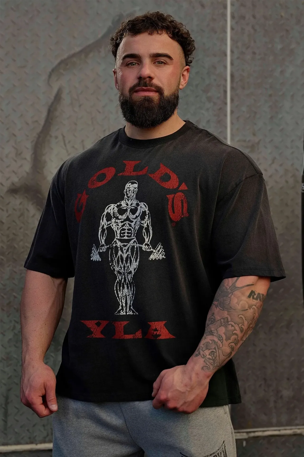 Gold's Iron Legacy Icon (Negro, S)