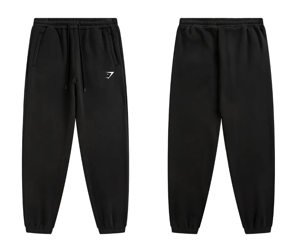 Training Fleece Joggers (Blanco, Negro, S)