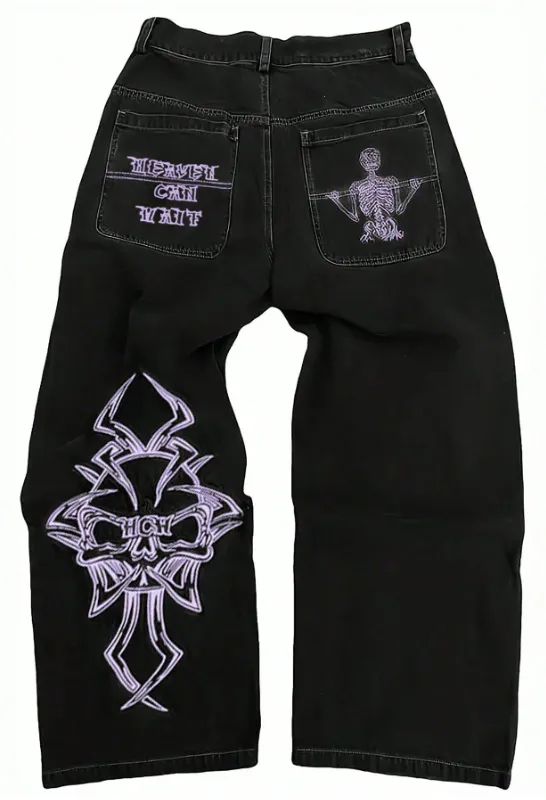 Pink Skeleton Baggies (S)