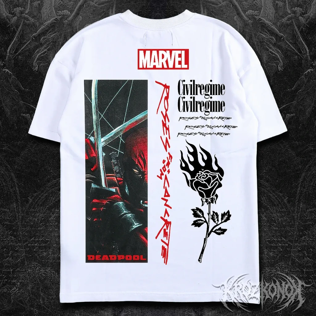 Camisa Oversize Civil Regime X Marvel Deadpool (S)