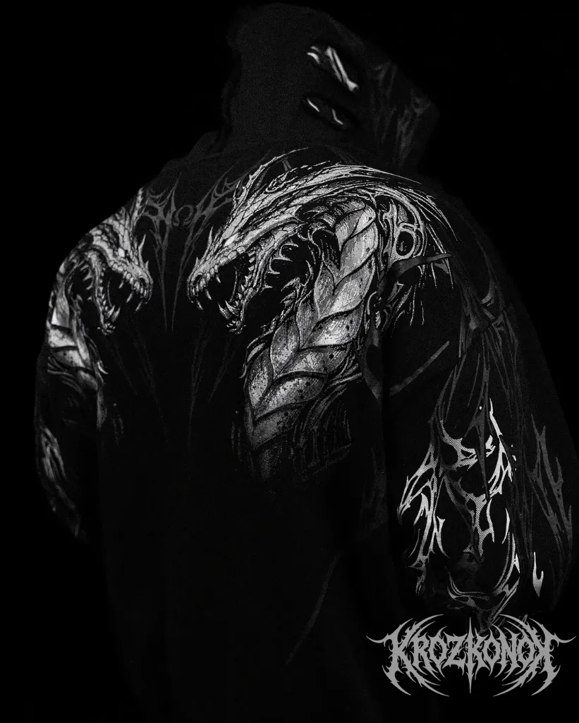 Sueter con Zipper BreatheDivinity Twin Dragon