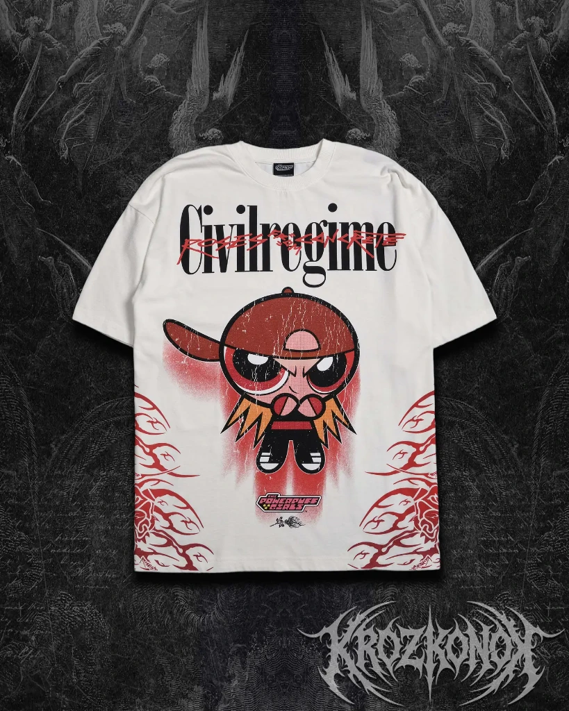 Camisa Oversize Civil Regime x Powerpuff Girls Rowdy