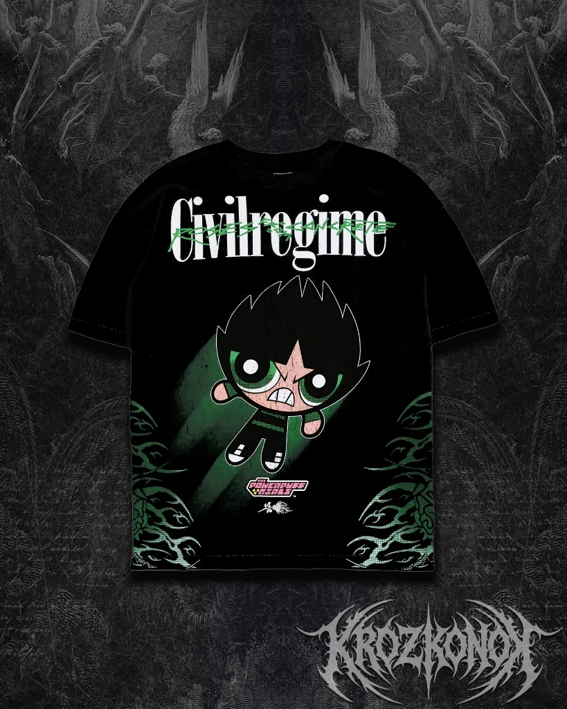 Camisa Oversize Civil Regime x Powerpuff Girls Rowdy
