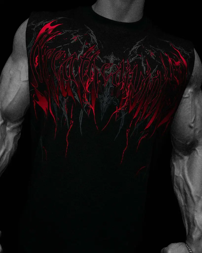 Dark Matter Cutoff T-shirt (Rojo, S)